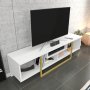 HANAH HOME TV polica Asal 150 White Gold - slika 5