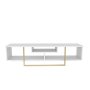 HANAH HOME TV polica Asal 150 White Gold - slika 1