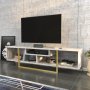 HANAH HOME TV polica Asal 150 Gold Ephesus - slika 4