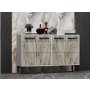 HANAH HOME TV polica Stria White Marble - slika 3