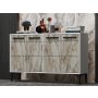 HANAH HOME TV polica Stria White Marble - slika 4