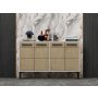 HANAH HOME TV polica Stria White Sapphire Oak - slika 2