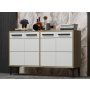 HANAH HOME TV polica Stria Sapphire Oak White - slika 3