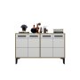 HANAH HOME TV polica Stria Sapphire Oak White - slika 5