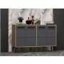 HANAH HOME TV polica Stria Sapphire Oak Anthracite - slika 3