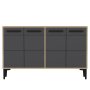 HANAH HOME TV polica Stria Sapphire Oak Anthracite - slika 1