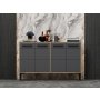 HANAH HOME TV polica Stria Sapphire Oak Anthracite - slika 2