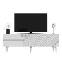 HANAH HOME TV polica Iris White Silver - slika 4