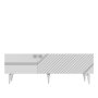HANAH HOME TV polica Iris White Silver - slika 1