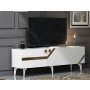 HANAH HOME TV polica Iris White Gold - slika 3