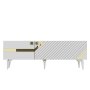 HANAH HOME TV polica Iris White Gold - slika 1