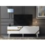HANAH HOME TV polica Iris White Gold - slika 2
