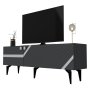 HANAH HOME TV polica Iris Anthracite Silver - slika 5