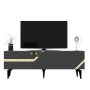 HANAH HOME TV polica Iris Anthracite Gold - slika 4