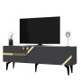 HANAH HOME TV polica Iris Anthracite Gold - slika 5