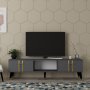 HANAH HOME TV polica Asel Anthracite Gold - slika 3