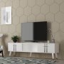 HANAH HOME TV polica Asel White Silver - slika 3
