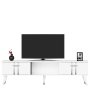 HANAH HOME TV polica Asel White Silver - slika 1