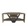 HANAH HOME TV polica Karin Walnut Black - slika 1