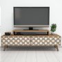HANAH HOME TV polica City Walnut Cream - slika 4