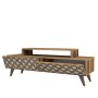 HANAH HOME TV polica City Walnut Cream - slika 1