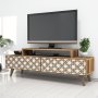 HANAH HOME TV polica City Walnut Cream - slika 2