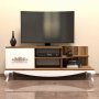 HANAH HOME TV polica Sultan Walnut White - slika 2