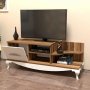 HANAH HOME TV polica Sultan Walnut White - slika 3