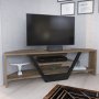 HANAH HOME TV polica Sares Walnut Black - slika 3