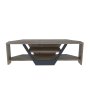 HANAH HOME TV polica Sares Walnut Black - slika 1