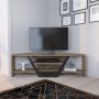 HANAH HOME TV polica Sares Walnut Black - slika 2
