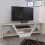 HANAH HOME TV polica Sares Oak White - slika 3