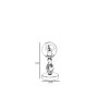 OPVIQ Stona lampa Olimpiyat 8843 2P - slika 3
