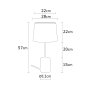 OPVIQ Stona lampa Magnesia N 778 - slika 3
