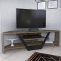 HANAH HOME TV polica Sares Oud Oak Black - slika 2