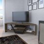HANAH HOME TV polica Sares Oud Oak Black - slika 3