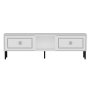 HANAH HOME TV polica Preet White Silver - slika 1