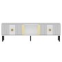 HANAH HOME TV polica Portes White Gold - slika 1