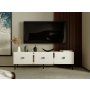 HANAH HOME TV polica Lagho White Silver - slika 2