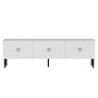 HANAH HOME TV polica Kivan White Silver - slika 1