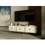 HANAH HOME TV polica Kivan White Gold - slika 3
