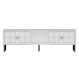 HANAH HOME TV polica Keary White Silver - slika 1