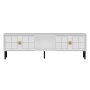 HANAH HOME TV polica Keary White Gold - slika 1