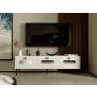 HANAH HOME TV polica Ikeda White Silver - slika 2