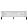 HANAH HOME TV polica Frede White Silver - slika 1