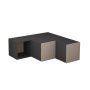 HANAH HOME TV polica Compact Anthracite Light Mocha - slika 1