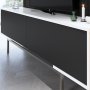 HANAH HOME TV polica Force Black White Silver - slika 5