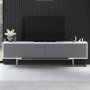 HANAH HOME TV polica Force Anthracite White Silver - slika 4