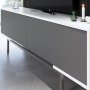 HANAH HOME TV polica Force Anthracite White Silver - slika 5