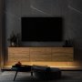 HANAH HOME TV polica Neon Illuminated Atlantic Pine - slika 4